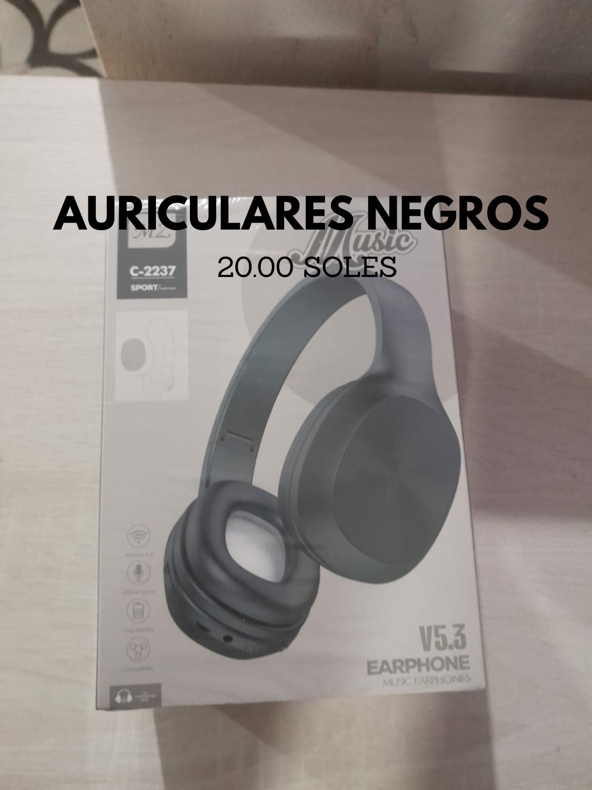 AURICULAR NEGRO INHALAMBRICOS CON BUENA  BATERIA