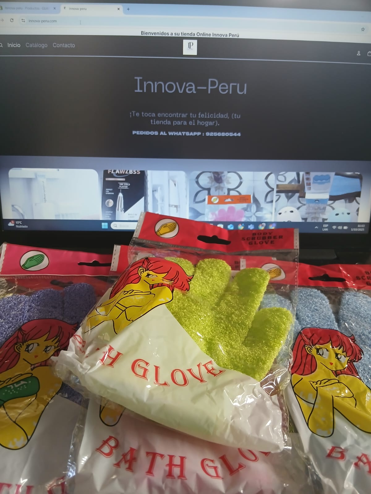 GUANTES PARA BAÑARSE